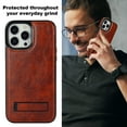 thumbnail image 7 of Decase Strong Magnetic Case for iPhone 13 Pro Max,Compatible with Mag-Safe,Military-Grade Shockproof PU Leather Slim Phone Case Hidden Kickstand Cover for Apple 13 Pro Max,brown, 7 of 7