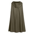 thumbnail image 3 of LEKWK Medieval Hooded Cape Classic Fantasy Rogue Cloak with Draped Cowl Realistic Cosplay Renaissance Halloween Costume for Themed Party, 3 of 4