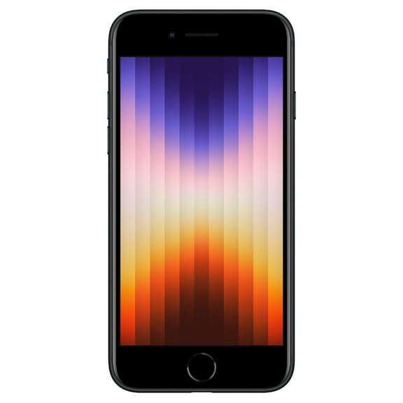AT&T Apple iPhone SE 5G (3rd Generation -2022), 64GB, Black - Prepaid Smartphone [Locked to AT&T]