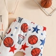thumbnail image 6 of UngA My First Basketball Season Baby Boy Outfit Newborn Short Sleeve Romper Basketball Long Pants Hat 3Pcs Infant Spring Summer Clothes Sets (Beige,12-18 Months), 6 of 7