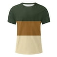 thumbnail image 2 of kamemir T Shirts Men Men T-Shirt Bulk Big Tall Short Sleeve Lightweight Tees(Brown,XXL), 2 of 3