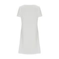 thumbnail image 4 of HAPIMO Women's Mini Loose Babydoll Dress Ruffle Sleeve Clothing Solid Color Tops V Neck Elegant Casual Comfy Summer Dresses for Female White M, 4 of 4