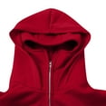 thumbnail image 5 of Boys Girls Balaclava Hooded Sweatshirt Full Zip Double Layer Hoodies Jacket Lightweight Warm Oversized Coat Trendy Outerwear, 5 of 9