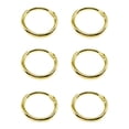 thumbnail image 4 of 3 Pair Set Small 10mm Endless Hoop Earrings in Gold Flash 925 Silver, 4 of 4