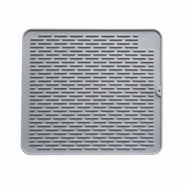45x40cm Silicone Heat Dish Cup Table Draining Drying Mat Pad Placemat