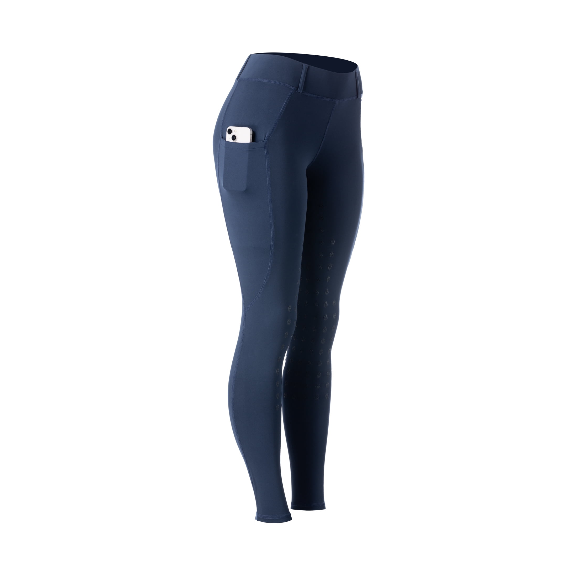 Equinavia Classic Womens Silicone Full Seat Horse Riding Pants with Phone Pockets | Equestrian Breeches Schooling Tights