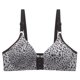 thumbnail image 1 of Sujetador sin aros con estampado de cierre frontal transpirable cómodo y sexy de leopardo para mujer Fridja  nalpqowj7764, 1 of 3