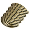 thumbnail image 1 of Mango de tracción de la forma de la carcasa de metal de 5pcs que se usa for el cajón del vestidor del gabinete (Bronce) - 2.9''x1.3 '', 1 of 7