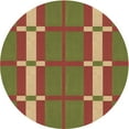 thumbnail image 1 of Ahgly Company Indoor Round Patterned Mahogany Brown Area Rugs, 5' Round, 1 of 6