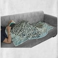 thumbnail image 6 of East Soft Flannel Fleece Throw Blanket, Tree of Life Chinese Bonsai Roots Bohemian Hippie Evil Eye Occult Theme, Cozy Plush for Indoor and Outdoor Use, 50" x 70", Indigo Cream Pale Blue, by Ambesonne, 6 of 6