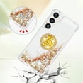 thumbnail image 4 of Case for Samsung Galaxy S24 Plus, Galaxy S24 Plus Liquid Case Glitter Clear TPU Cute Love Quicksand Sparkle Phone Case with Stand Liquid Shockproof Cover for Samsung Galaxy S24 Plus Gold YBZ, 4 of 14