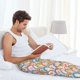 thumbnail image 5 of Fotbe Rainbow Flowers Pantalones de Pijama para Hombre, Pantalones de Dormir, Pantalones de Casa con Cintura Ajustable y Bolsillos-3X-Large, 5 of 6