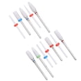 thumbnail image 2 of Dioche 12pcs Ceramic Milling Cutter Drill Bit Electric Grinding Machine Milling Cutter Files, 2 of 8