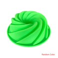 thumbnail image 1 of DIY Silicone Spiral Chiffon Cake Mold Biscuit Cake Cookies Baking Tool 7.5inch Random Color, 1 of 5