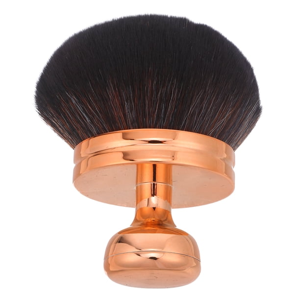 unbranded Brocha Multifuncional De Maquillaje Color Oro Rosa Con Cabezal En De Hongo Para Base, Rubor Y Polvo