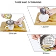 thumbnail image 2 of 3-Pack Tuna Can Strainer, Stainless Steel Sieve Tuna Strainer Press Can Oil Squeezer Canning Colander for Regular-Size and Wide-Necked Tunas, Dishwasher Safe, 2 of 6