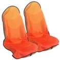 thumbnail image 1 of Funda de asiento de coche LoyaGour, impermeable, naranja, 75 x 142 cm, 2 unidades, 1 of 7