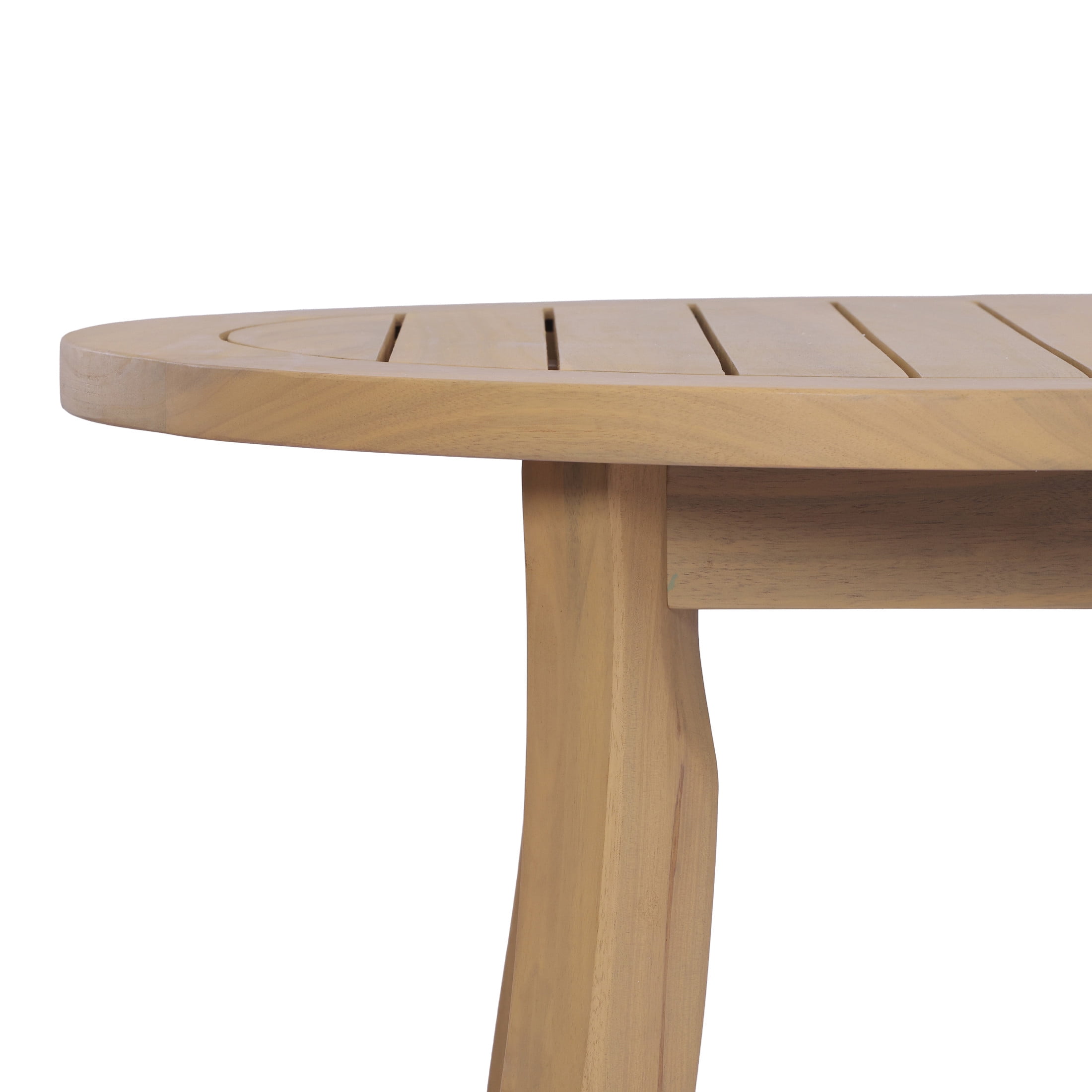 Christopher Knight Home 70" Outdoor Patio Acacia Wood Oval Dining Table for 4-6 People, Light Teak