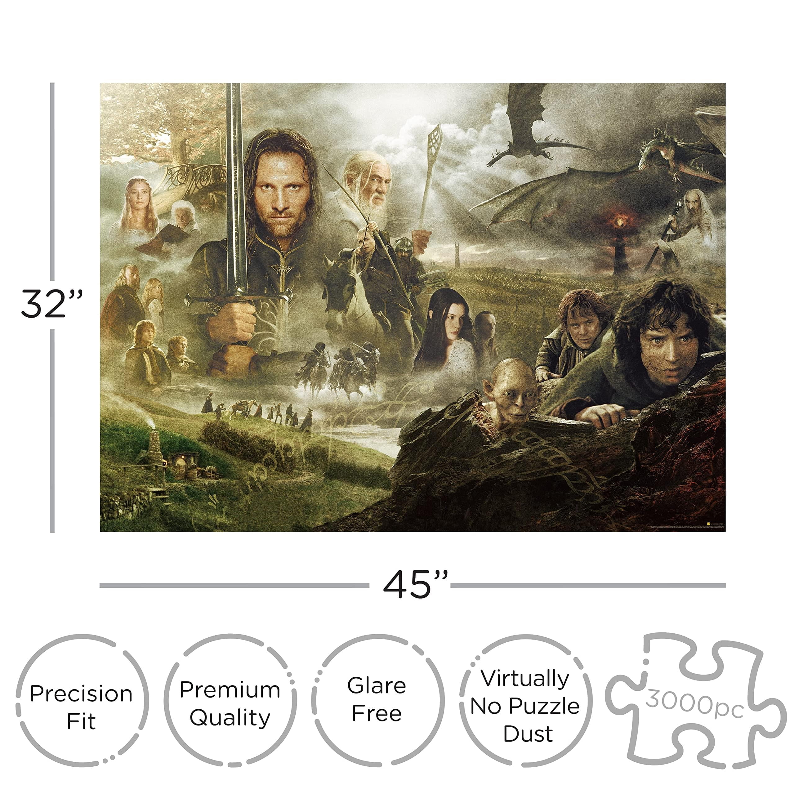 The Lord of the Rings, Jigsaw Puzzle, 3000 Piece, Epic Movie