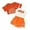 Orange, variant on Girls' 3-Piece Summer Outfit, Brooklyn Graphic Cami, Mesh Cover-Up & Shorts, Casual Breathable Playwear for Outdoor Activities,9-10 Years
