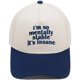 thumbnail image 1 of Gorra de béisbol bordada en algodón con cita divertida para adultos, 1 of 1