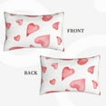 thumbnail image 2 of Susaid Pink Hearts Print Pillowcases Multiple Size, Pillow Cover Super Soft Envelope Closure Standard Pillow Case-16"x24", 2 of 6