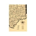 thumbnail image 2 of Railroad Map - Indiana Railroad Routes - McEwen 1897 - Vintage Wall Art, 2 of 4
