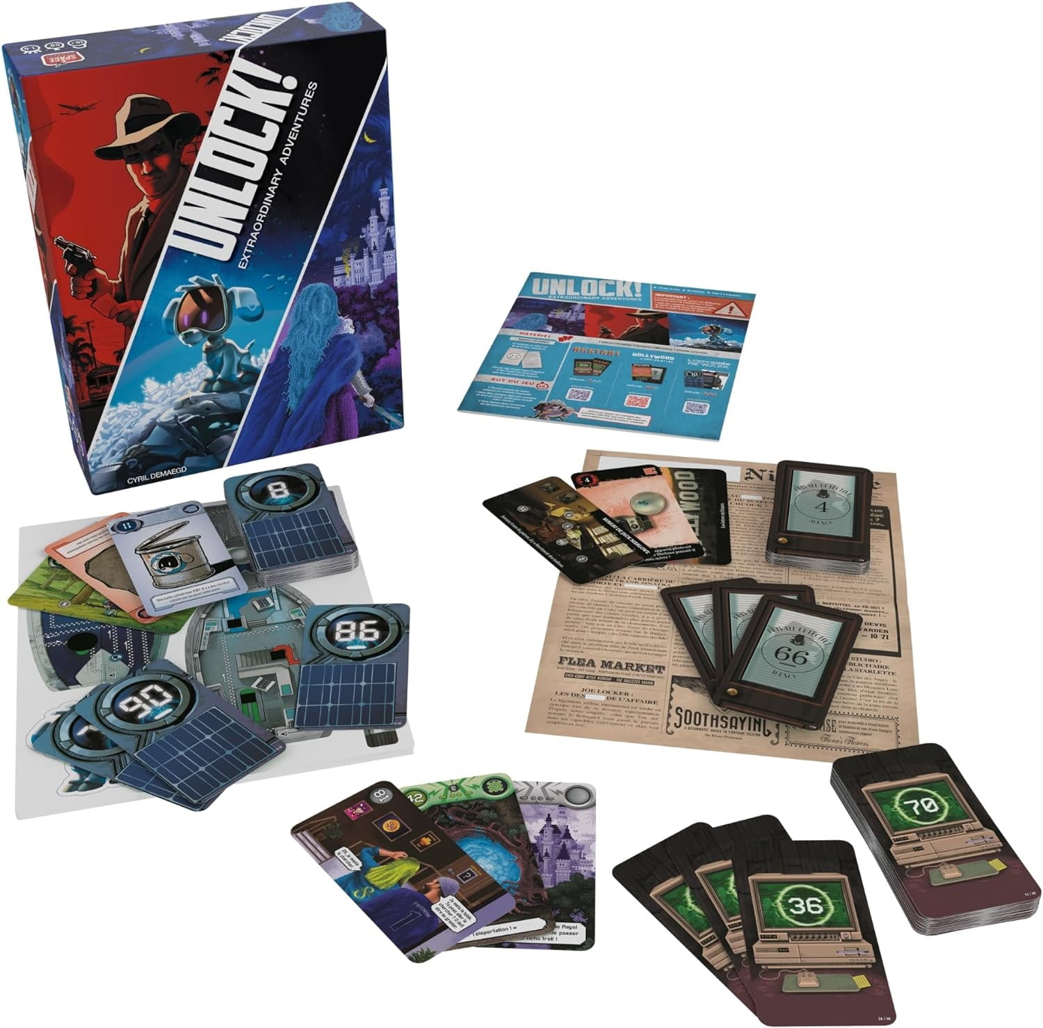 UNLOCK! - Extraordinary Adventures Card Game for Ages 10 and up, from Asmodee