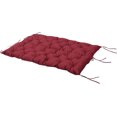 thumbnail image 3 of BOBOKY 59" x 38" Tufted Bench Cushion for Outdoor Furniture, 3-Seater Replacement for Swing Chair, Patio Sofa/Couch, Overstuffed, Includes Backrest,Wine Red, 3 of 9