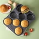 thumbnail image 2 of Molde para pan de repostería con agujeros redondos, las herramientas para hornear no se pegan a la bandeja para hornear, molde de silicona para hamburguesas, 2 of 4