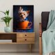 thumbnail image 5 of Qisvanset 12x16 Inch Abstract Orange Pink Bubbles Canvas Print Wall Art, 5 of 5
