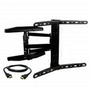 Megamounts 32-70 in . Full Motion Wall Mount for Curved Displays with HDMI Cable