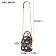 thumbnail image 2 of FORMRS Crossbody Bag for Women Quilted Travel Shoulder Cell Phone Purse with Chain Strap Handbag, Colorful Halloween Ghost, 2 of 7
