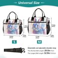 thumbnail image 2 of Small Cooler Bag Lunch Bag Portable Meal Bag Work Meal Bag Outdoor Meal Bag Travel Meal Bag Picnic Meal Bag Going Out Meal Bag Beautiful Watercolor Rabbit, 2 of 6