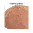 thumbnail image 5 of Deago Men's Womens Adjustable Corduroy Newsboy Hat Classic Flat Gatsby Cabbie Ivy Cap for Golf Driving Winter (Khaki-2）, 5 of 9