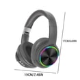 thumbnail image 3 of Latrodar Headphones Wireless Bluetooth Headset Subwoofer Bluetooth Mobile Best of Both Worlds terproofs Headphones Gray 8x7.6 Inch Home Stuff, 3 of 5