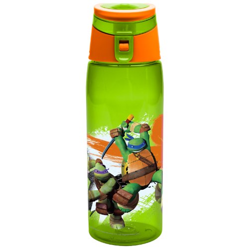 Zak! Designs Tritan Water Bottle with Fliptop Cap with Cartoon Teenage