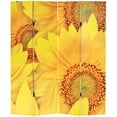 thumbnail image 7 of Oriental Furniture 6 ft. Tall Sunflowers Canvas Room Divider - 4 Panel, 7 of 7