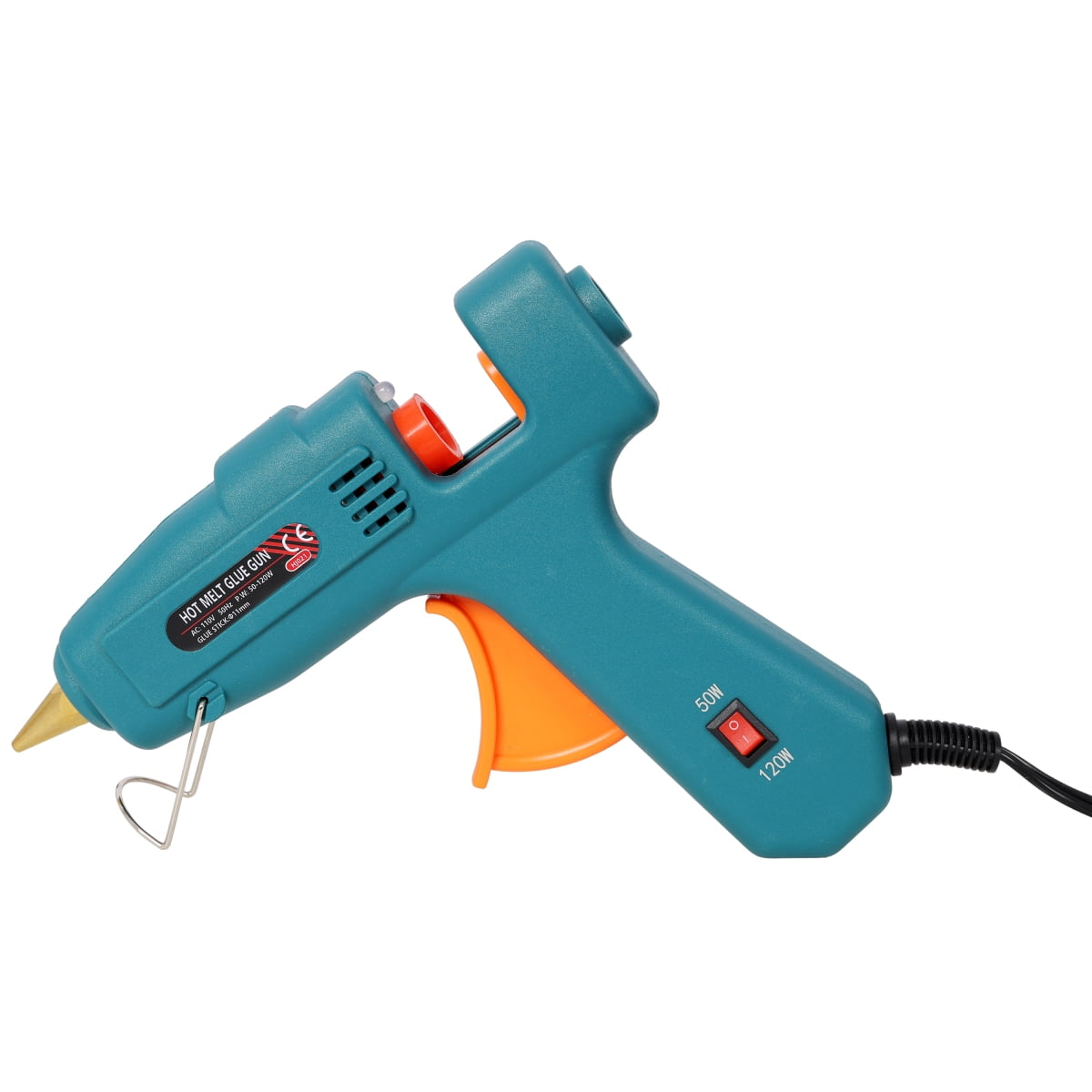 LuckyNote Two Temperature Hot Glue Gun, Professional DIY Craft Repair Tool with 30 Glue Sticks & Storage Bag, Dual Temp Settings, Green