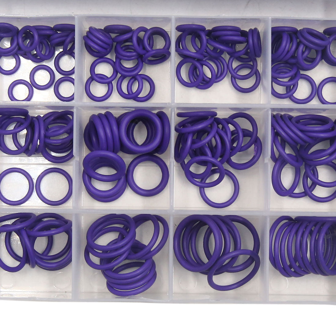 Purple 270pcs 18 Sizes SAE Inch Car Air Conditioning A/C O Ring Seals Rubber O-Ring Kit 