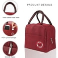 thumbnail image 3 of Lunch Box, Insulated Lunch Bag, Insulated Lunch Bag Small Cooler Bag Mini Insulated Lunch Bag Insulated Lunch Bag Kids Insulated Travel Cooler Bag for, 3 of 4