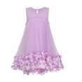 thumbnail image 3 of Girls Dress A-line Cute Handbag Purple Princess Sundress 5, 3 of 8