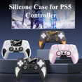 thumbnail image 2 of Silicone Case and Joystick Caps for PS5 DualSense Controller - Wukong White/Black, 2 of 4