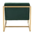 thumbnail image 4 of Modern Alt Arm Chair Green & Gold, 4 of 6