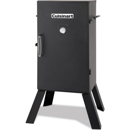 Cuisinart 30" Electric Smoker, 3 Adjustable Racks, Large Capacity BBQ Meat Smoker, Water & Wood Trays for Smoked Meat, Brisket, Salmon & Jerky, Adjustable Temperature Control