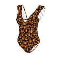 thumbnail image 4 of Yiaed Cute Squirrel Print Women's Ruffled One Piece Swimsuit V Neck Swimwear Slimming Monokini for Woman-XX-Large, 4 of 8