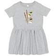 thumbnail image 3 of Inktastic Sushi and Chopsticks Girls Toddler Dress, 3 of 5