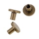 thumbnail image 4 of 20 juegos de remaches de clavo de cuero Zulema tornillo cabeza redonda plana latón 8 mm bronce, 4 of 8
