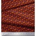 thumbnail image 3 of Soimoi Red Rayon Fabric Enjoy Summer Time Text Printed Fabric 1 Yard 56 Inch Wide, 3 of 5