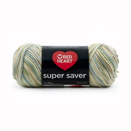 Red Heart® Super Saver™ #4 Worsted Acrylic Yarn, Aspen print 5oz/142g 236yd